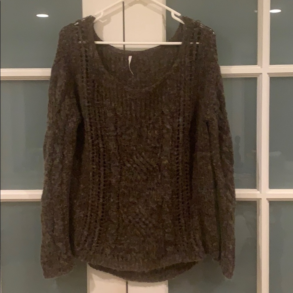 Free People Wide Neck Sweater